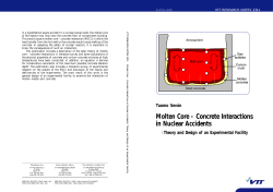 Molten Core - Concrete Interactions in Nuclear Accidents