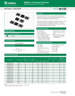 SIDACtor&reg; Protection Thyristors Q2L Series - 3.3x3.3 QFN