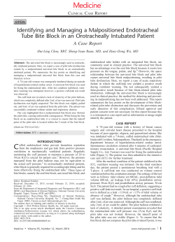 Identifying and Managing a Malpositioned Endotracheal Tube Bite