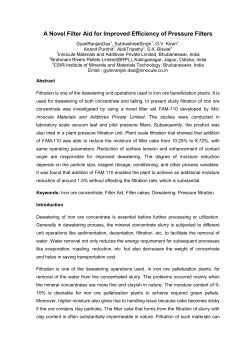 A Novel Filter Aid for Improved Efficiency of