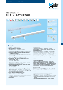 Product sheet - WindowMaster