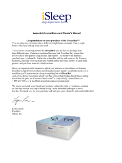 Assembly Instructions and Owner`s Manual