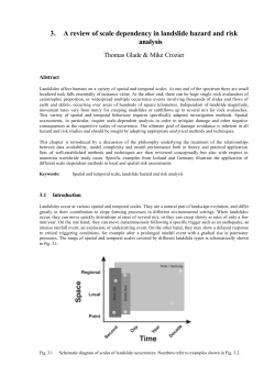 3. A review of scale dependency in landslide hazard and risk analysis