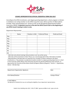 COUNCIL REPRESENTATIVES OFFICIAL