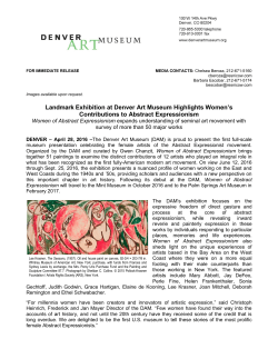 Landmark Exhibition at Denver Art Museum Highlights Women`s