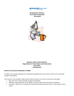 Kindergarten Science