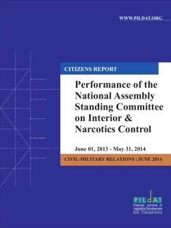 Performance of the National Assembly Standing