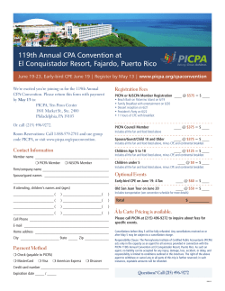 119th Annual CPA Convention at El Conquistador Resort, Fajardo