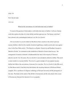 ENG 379 Prof. David Arndt 12/15/10 What are the