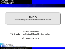 AMDiS - TU Dresden
