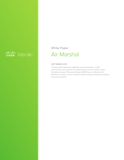 Air Marshal - Cisco Meraki