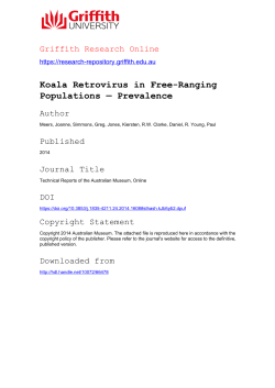 Koala Retrovirus in Free-Ranging Populations &mdash; Prevalence