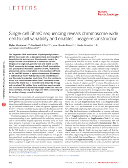 Single-cell 5hmC sequencing reveals chromosome-wide cell-to