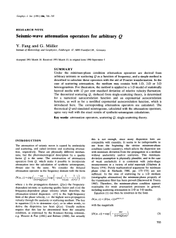 Seismic-wave attenuation operators for arbitrary Q
