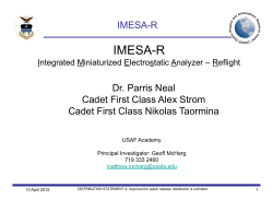 imesa-r - 31st Space Symposium