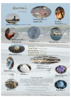 Beach Poster - Alutiiq Language