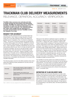 trackman club delivery measurements