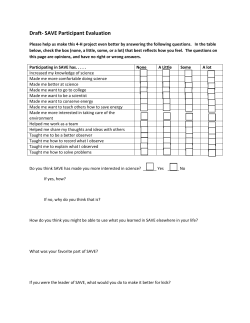 Participant Evaluation - Florida 4-H