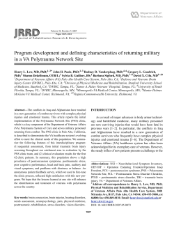 Program development and defining characteristics of returning