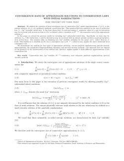Convergence rate of approximate solutions to conservation laws