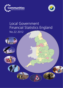 Local Government Financial Statistics England No. 22 2012