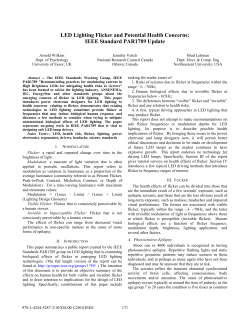 LED Lighting Flicker and Potential Health Concerns