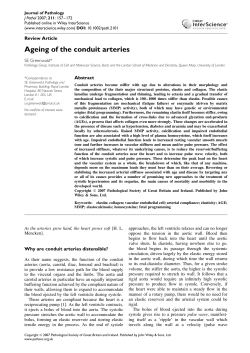 Ageing of the conduit arteries