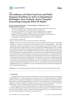 The Influence of Urban Land-Use and Public Transport