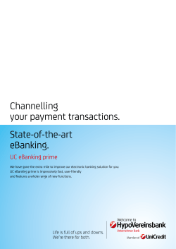 Channelling your payment transactions. State-of