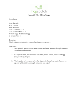 Ingredients: 4 oz- Spinach 4oz- Quinoa Half
