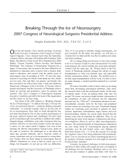 Breaking Through the Ice of Neurosurgery