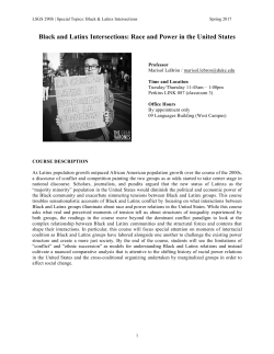 Black and Latinx Intersections