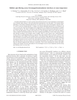 Ballistic spin filtering across ferromagnet&Otilde;semiconductor interfaces
