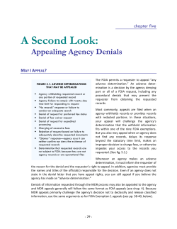 Chapter 5 - A Second Look: Appealing Agency Denials