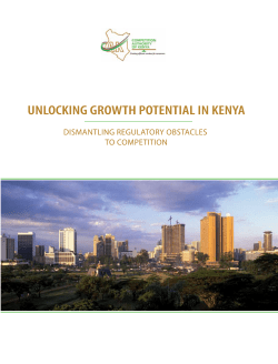 unlocking growth potential in kenya: dismantling regulatory