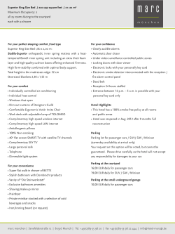 Superior King Size Bed / 220-237 square feet / 21&ndash;22 m&sup2; Maximum