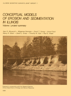 Conceptual models of erosion and sedimentation in Illinois