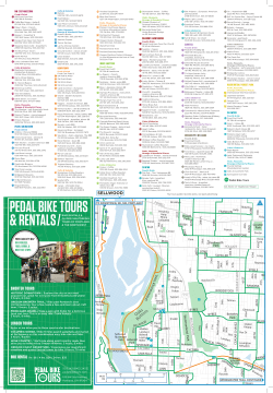 City Map - Pedal Bike Tours