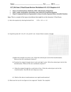 CC3 Chap 6-8 Final Review #5