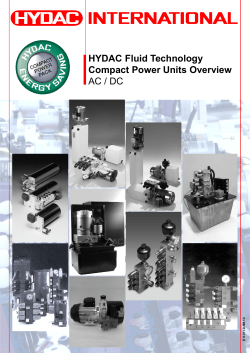 AC-DC Compact Power Units - hydac