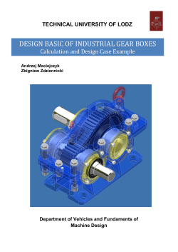 design basic of industrial gear boxes