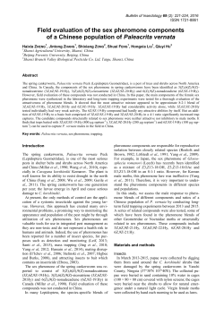 Field evaluation of the sex pheromone components of a Chinese