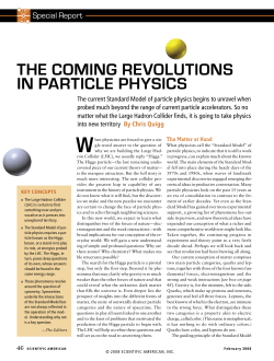 The Coming Revolution in Particle Physics