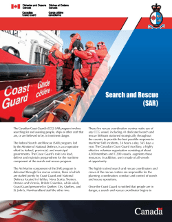 Search and Rescue (SAR)