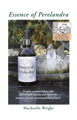 Essence of Perelandra (EoP) Brochure