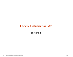 Convex Optimization M2