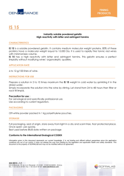 Instantly soluble powdered gelatin High reactivity with bitter and