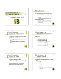 Law For Business And Personal Use Ethics Defined Ethical