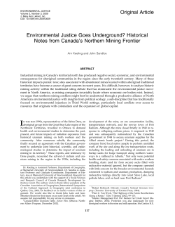 Environmental Justice Goes Underground?