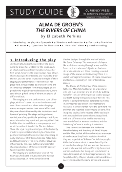 STUDY GUIDE: The Rivers of China